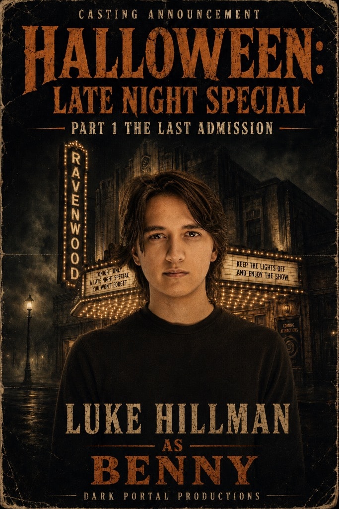 Luke Hillman as Benny — Halloween Late Night Special